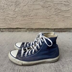 NAVY BLUE CONVERSE ALL STAR HI TOP SNEAKERS